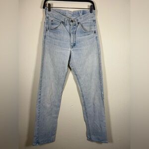 Vintage 80s LEE Riders Highrise Jeans Womens Talon 42 Zipper Light Wash 28/34